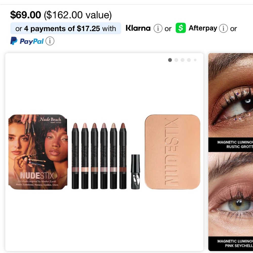 NUDESTIX Gold Eyeshadow Stick for Radiant Looks